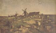Vincent Van Gogh View of Montmartre with Windmills (nn04) oil painting picture wholesale